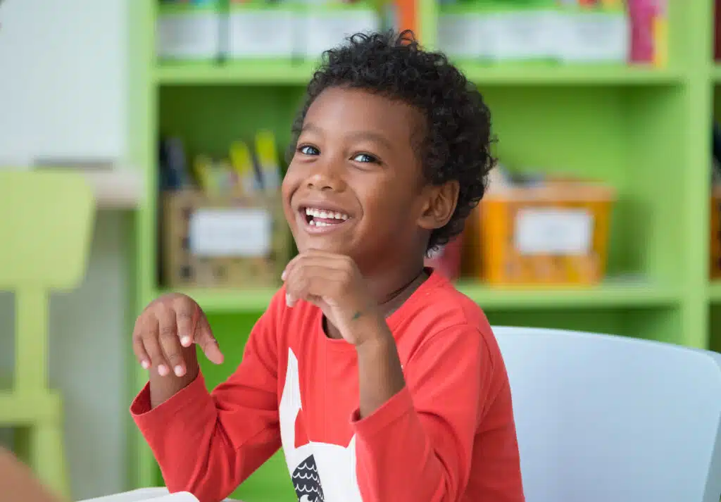 kid smiling